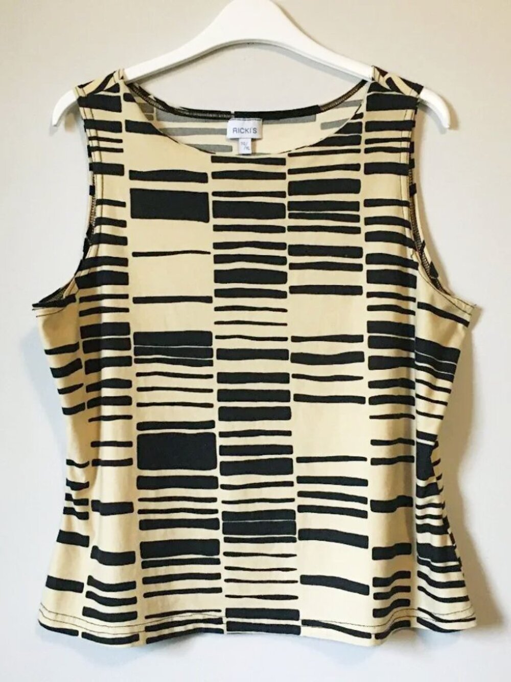 Vintage Y2K Ricki’s Barcode Cyber Graphic Tank Top - XL Made in Canada